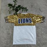 Short Sleeve Loose Sequin Dress GKLZ-W0039