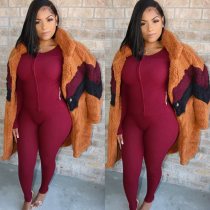 EVE Plush Patchwork Warm Long Coat GDIM-D2430