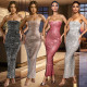 EVE Hot Drill Wrap Chest Tight Maxi Dress GOSD-OS7032