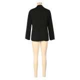 EVE Solid Color Long Sleeve Loose Blazer AIL-AL304