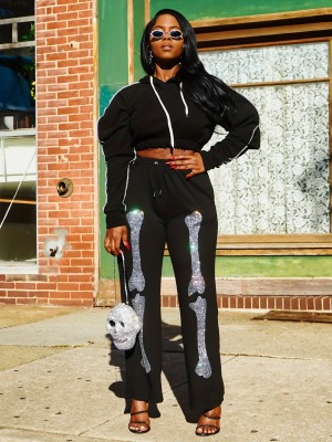 EVE Hooded Sweatshirt Hot Drill Pants Suit SH-S391291