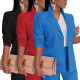EVE Solid Color Long Sleeve Loose Blazer AIL-AL304