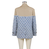 EVE Contrast Color Patchwork Blazer Coat ZSD-G0704