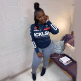 EVE Letter Print Long Sleeve T Shirt HMS-6402