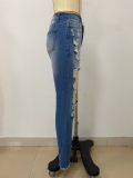 EVE Fashion Holes Tassel Jeans LSD-2270