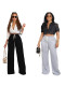 EVE Solid Color Casual Drawstring Pants OD-8710