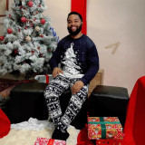 EVE Christmas Print Parent-Child Family Longewear Suit GSGS-0707
