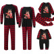 EVE Christmas Printed Plaid Patchwork Loungewear Parent-Child Set GFTM-JJFA01-144