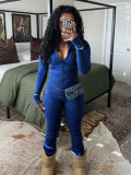EVE Sport Tight Zipper Flare Sleeve Padded Suit CH-24066