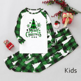 EVE Christmas Print Plaid Patchwork Loungewear Parent-child Set GFTM-JJF32-889