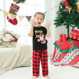 EVE Christmas Printed Short Sleeve Parent-child Home Set GFTM-JJF53-806