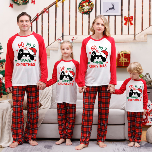 EVE Christmas Printed Long Sleeve Parent-Child Pajama Set GFTM-JJF107-5