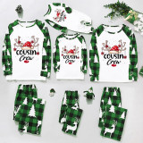 EVE Christmas Printed Color Block Long Sleeve Parent-Child Set GFTM-JJF32-2221