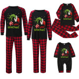EVE Christmas Printed Patchwork Plaid Print Parent-Child Pajama Set GFTM-JJFA01