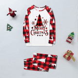 EVE Christmas Print Plaid Patchwork Loungewear Parent-child Set GFTM-JJF32-889