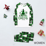 EVE Christmas Print Plaid Patchwork Loungewear Parent-child Set GFTM-JJF32-889