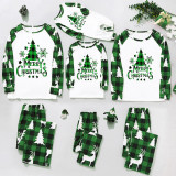 EVE Christmas Print Plaid Patchwork Loungewear Parent-child Set GFTM-JJF32-889