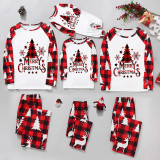 EVE Christmas Print Plaid Patchwork Loungewear Parent-child Set GFTM-JJF32-889