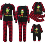 EVE Christmas Printed Patchwork Plaid Print Parent-Child Pajama Set GFTM-JJFA01