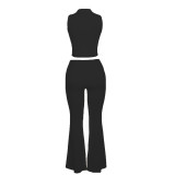 EVE Solid Color Sleeveless Two Piece Pants Set LM-8383