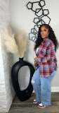 EVE Colorful Plaid Long Sleeve Shirt OLYF-6161