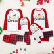 EVE Christmas Prints Color Block Long Sleeve Parent-child Set GFTM-JJFC01
