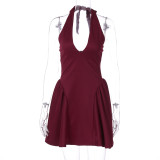 EVE Solid Color Sleeveless Mini Dress BLG-D4A17633A