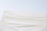 EVE One Shoulder Pleated Mini Dress BLG-D4917529A