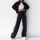 EVE Fashion Loose Tie Up Sweatshirt Pant Suit GRST-28696