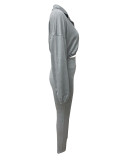 EVE Fashion Sport Solid Color Two Piece Pants Set LSD-2301