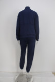 EVE Zipper Sweater Fleece Sweatshirt Pants 2 Piece Set GRST-8786