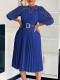EVE Plus Size Lace Crochet Hollowed Out Midi Dress GCZF-8595