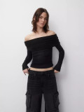 EVE Sexy Solid Color Off Shoulder Tops GWDS-240901