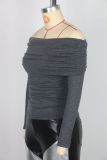 EVE Sexy Solid Color Off Shoulder Tops GWDS-240901