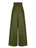EVE Fashion High Waist PU Leather Flare Pants GWDS-241022