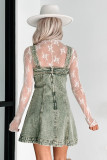 EVE Fashion Denim Sling Vest Mini Dress GYAN-8923