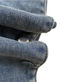 EVE Fashion Washed Studded Loose Jeans LSD-2281