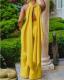 EVE Plus Size Knits Sleeveless Backless Jumpsuit GXYY-6038