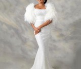 EVE Plus Size U Neck Sequin Maxi Dress GXYY-8230