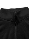 EVE Zipper Padded Sweatshirt Lace-Up Pants Sweatsuit SFY-605