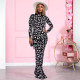 EVE Tie Dye Print Long Sleeve Two Piece Pants Set QXTF-8822