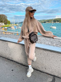EVE Solid Color Hooded Long Sleeve Pants 2 Piece Set YMZY-9837