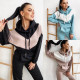 EVE Sport Color Block Hooded Sweatshirt 2 Piece Pants Set YMZY-7106