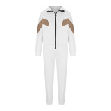 EVE Long Sleeve Zipper Coats Casual Sweatpants Suit YMZY-1951