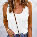 EVE Sleeveless Solid Color Knits Tank Tops YMZY-0026