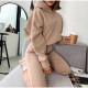 EVE Sport Hooded Long Sleeve Sweatshirt Pants Suit YMZY-11201