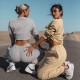 EVE Casual Loose Solid Color Two Piece Pants Set YMZY-0907