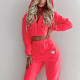 EVE Solid Color Hooded Long Sleeve Pants 2 Piece Set YMZY-1046
