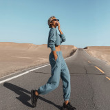 EVE Casual Loose Solid Color Two Piece Pants Set YMZY-0907