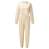 EVE Casual Loose Solid Color Two Piece Pants Set YMZY-0907